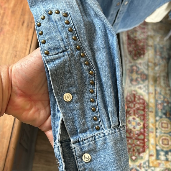 POLO Ralph Lauren Men’s denim long sleeve western shirt. - Picture 8 of 10